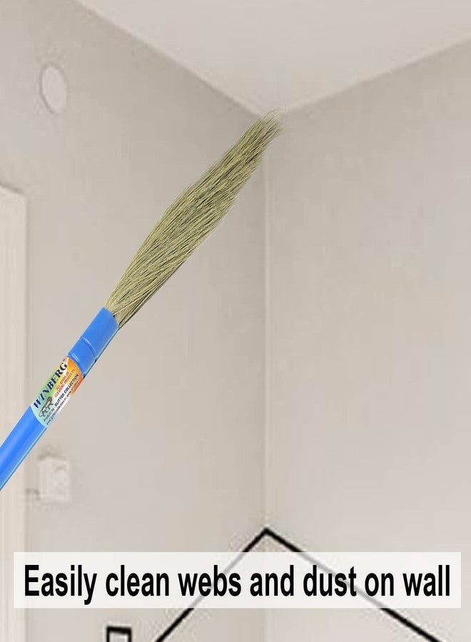 Winberg Plastic No Dust Broom Easy To Use And Cleaning Long Handle Hard Floor Jhadu Brm001, Blue - Image 5